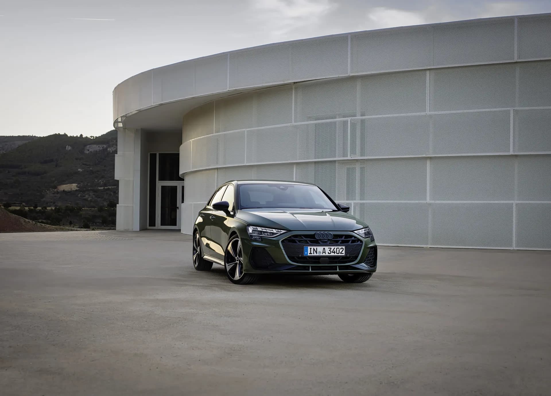 Audi A3 Sportback at dusk